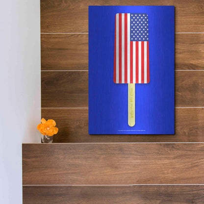 Luxe Metal Art 'American Ice Cream' by Roozbeh Bahramali, Metal Wall Art,12x16