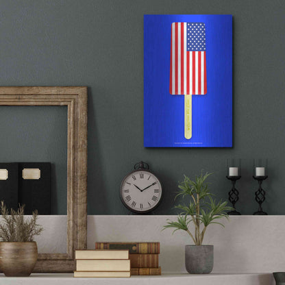 Luxe Metal Art 'American Ice Cream' by Roozbeh Bahramali, Metal Wall Art,12x16