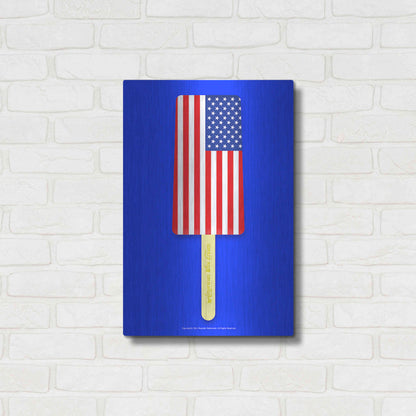 Luxe Metal Art 'American Ice Cream' by Roozbeh Bahramali, Metal Wall Art,16x24