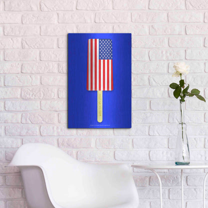 Luxe Metal Art 'American Ice Cream' by Roozbeh Bahramali, Metal Wall Art,16x24
