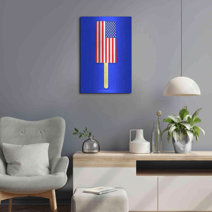 Luxe Metal Art 'American Ice Cream' by Roozbeh Bahramali, Metal Wall Art,16x24