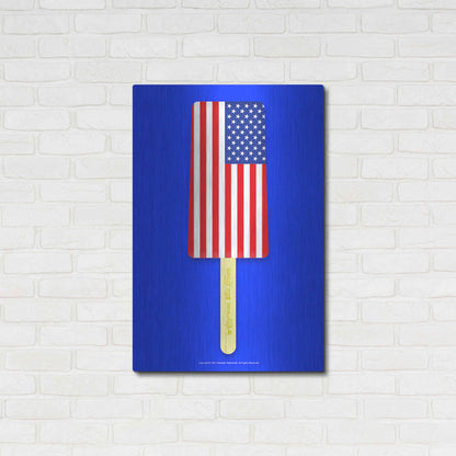 Luxe Metal Art 'American Ice Cream' by Roozbeh Bahramali, Metal Wall Art,24x36