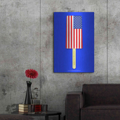 Luxe Metal Art 'American Ice Cream' by Roozbeh Bahramali, Metal Wall Art,24x36