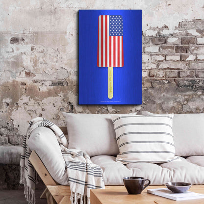 Luxe Metal Art 'American Ice Cream' by Roozbeh Bahramali, Metal Wall Art,24x36