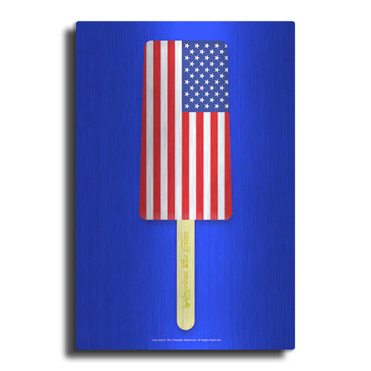 Luxe Metal Art 'American Ice Cream' by Roozbeh Bahramali, Metal Wall Art