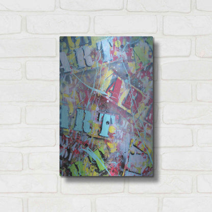 Luxe Metal Art 'Art as Brushstrokes' by David Drioton, Metal Wall Art,12x16