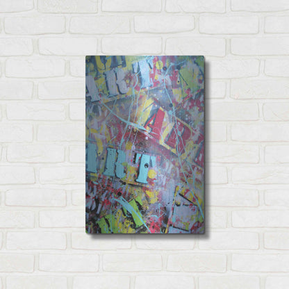 Luxe Metal Art 'Art as Brushstrokes' by David Drioton, Metal Wall Art,16x24