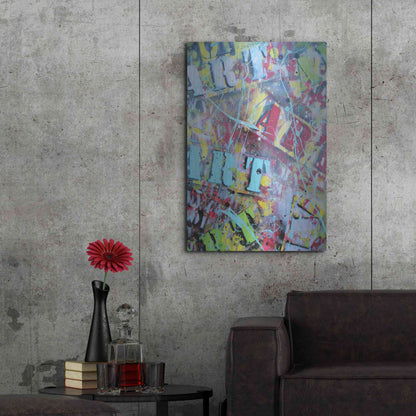 Luxe Metal Art 'Art as Brushstrokes' by David Drioton, Metal Wall Art,24x36