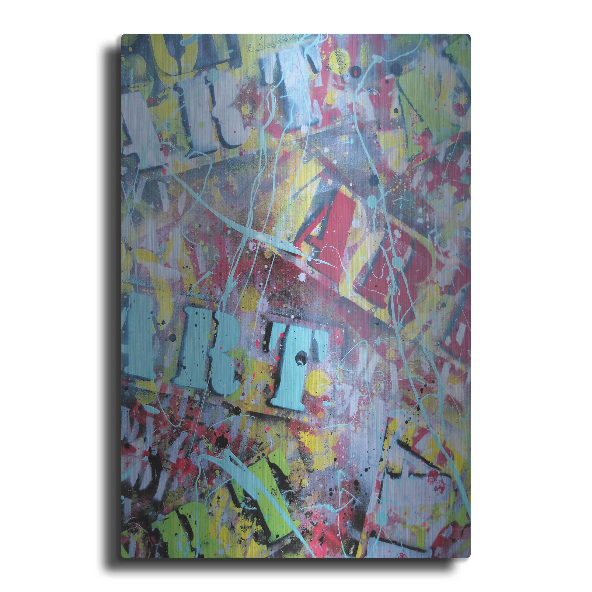 Luxe Metal Art 'Art as Brushstrokes' by David Drioton, Metal Wall Art