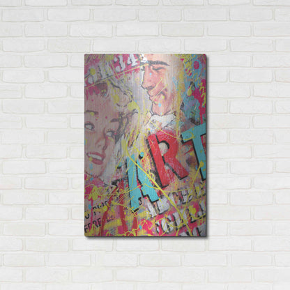 Luxe Metal Art 'ART' by David Drioton, Metal Wall Art,24x36