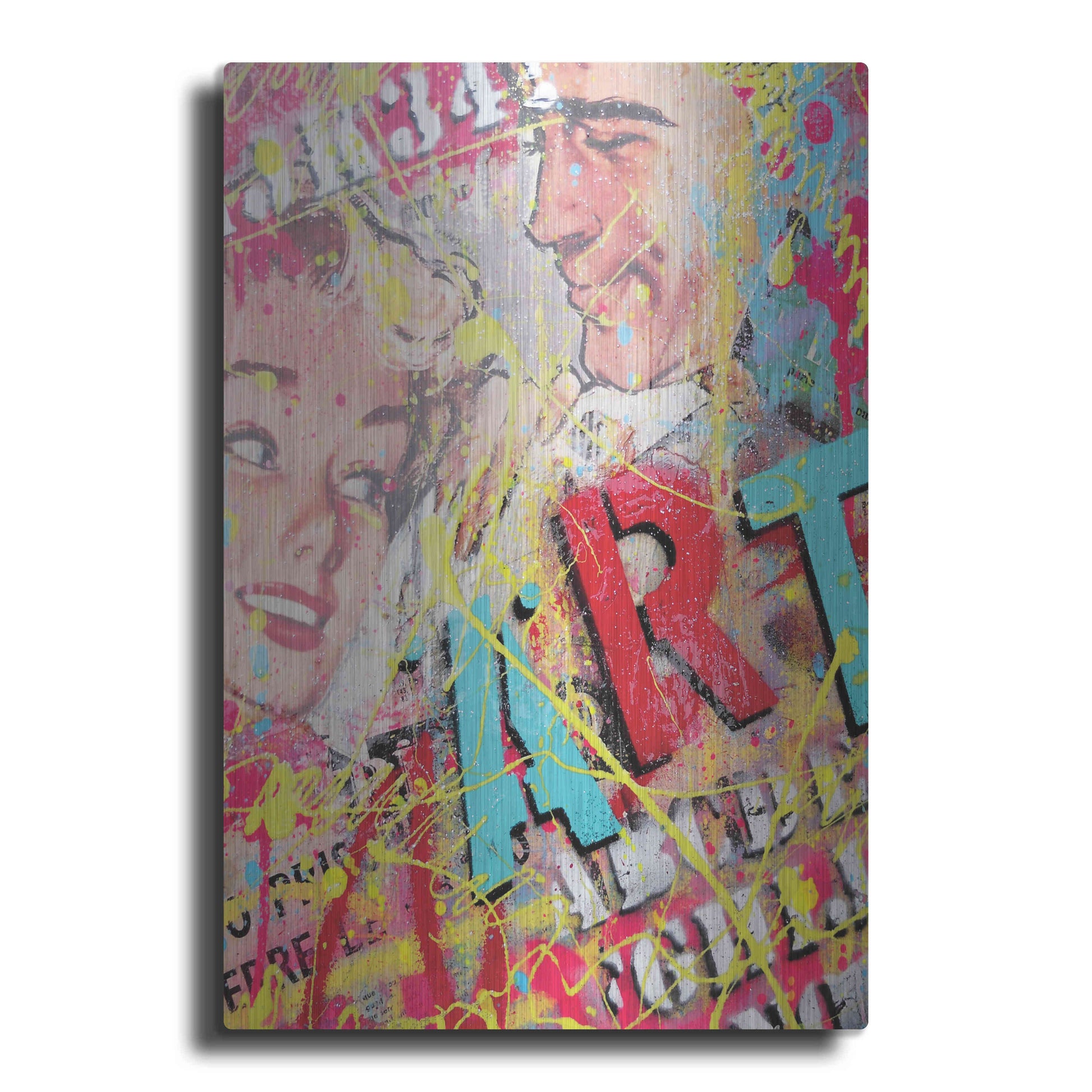 Luxe Metal Art 'ART' by David Drioton, Metal Wall Art