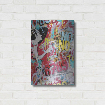 Luxe Metal Art 'Breakfast at Tiffany's 2' by David Drioton, Metal Wall Art,16x24