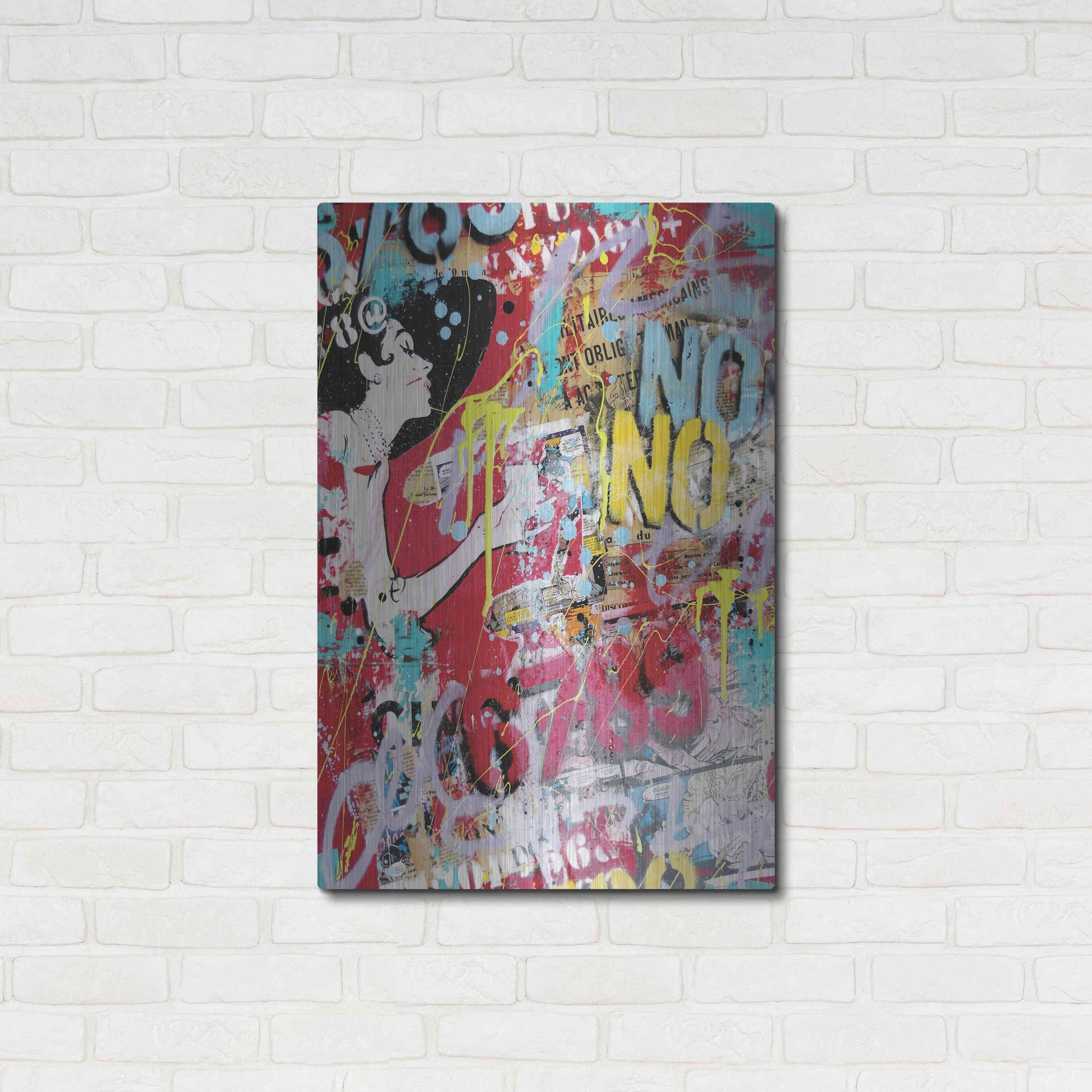 Luxe Metal Art 'Breakfast at Tiffany's 2' by David Drioton, Metal Wall Art,24x36