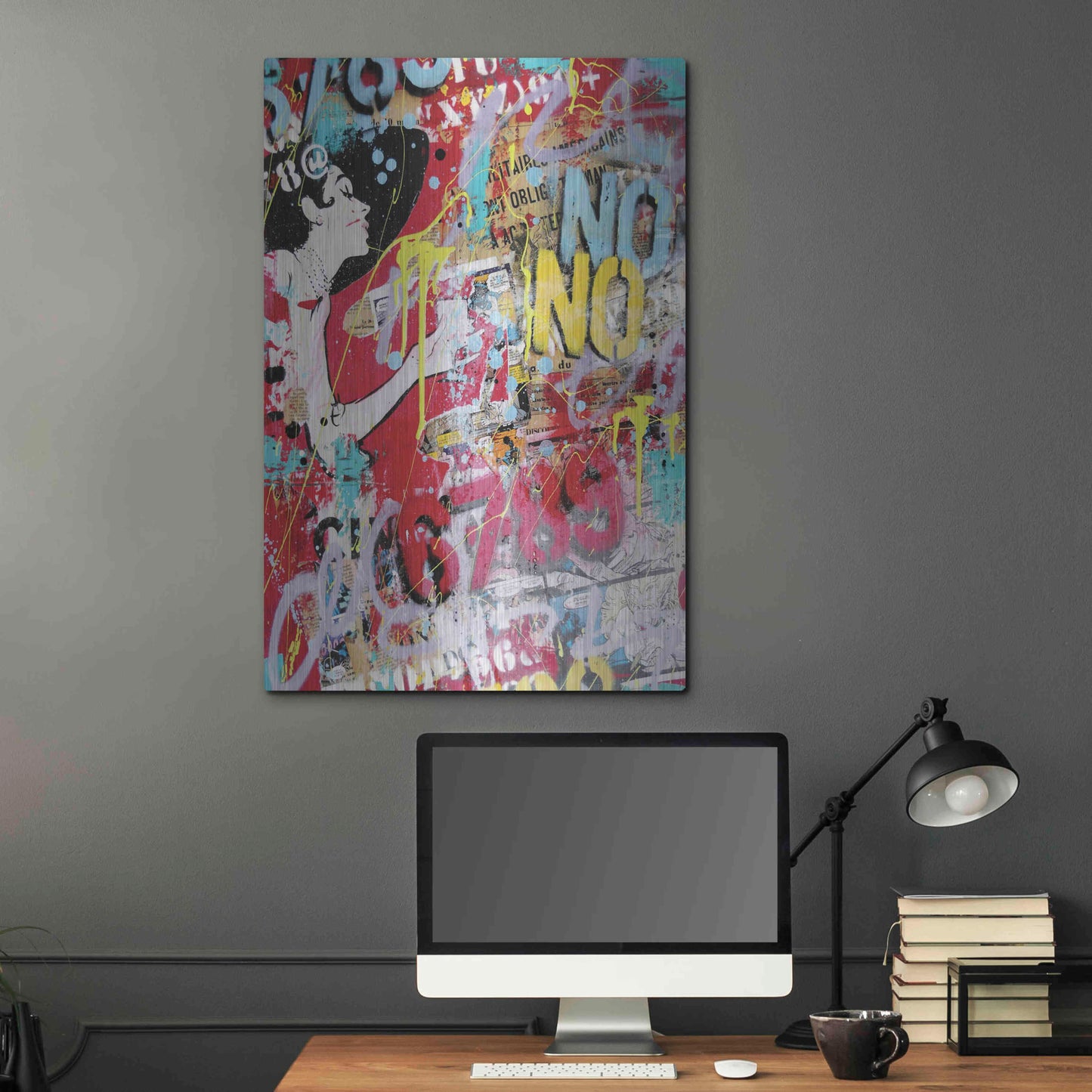 Luxe Metal Art 'Breakfast at Tiffany's 2' by David Drioton, Metal Wall Art,24x36