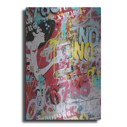 Luxe Metal Art 'Breakfast at Tiffany's 2' by David Drioton, Metal Wall Art