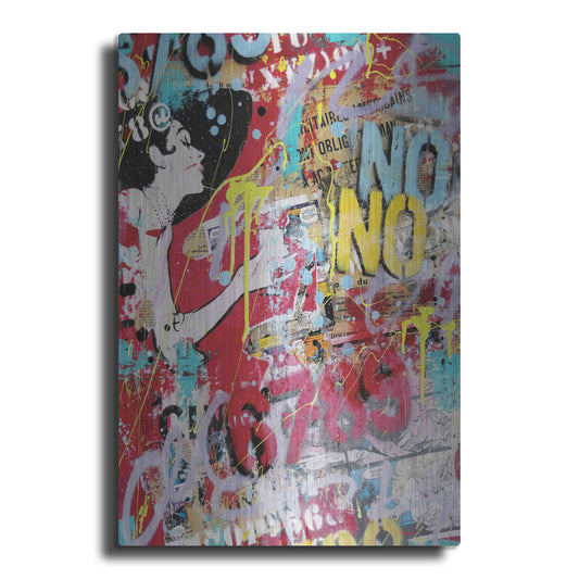 Luxe Metal Art 'Breakfast at Tiffany's 2' by David Drioton, Metal Wall Art