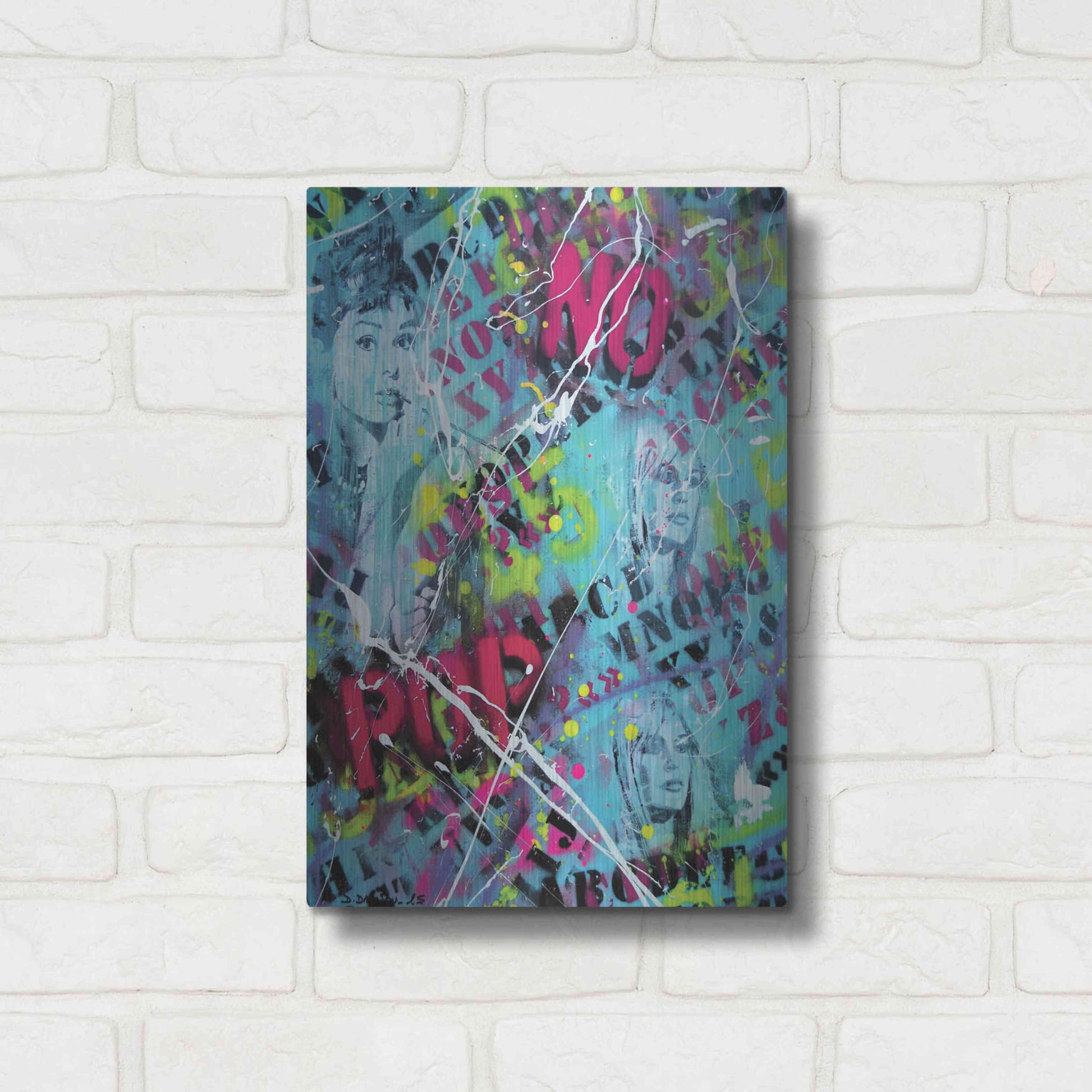 Luxe Metal Art 'Breakfast at Tiffany's' by David Drioton, Metal Wall Art,12x16