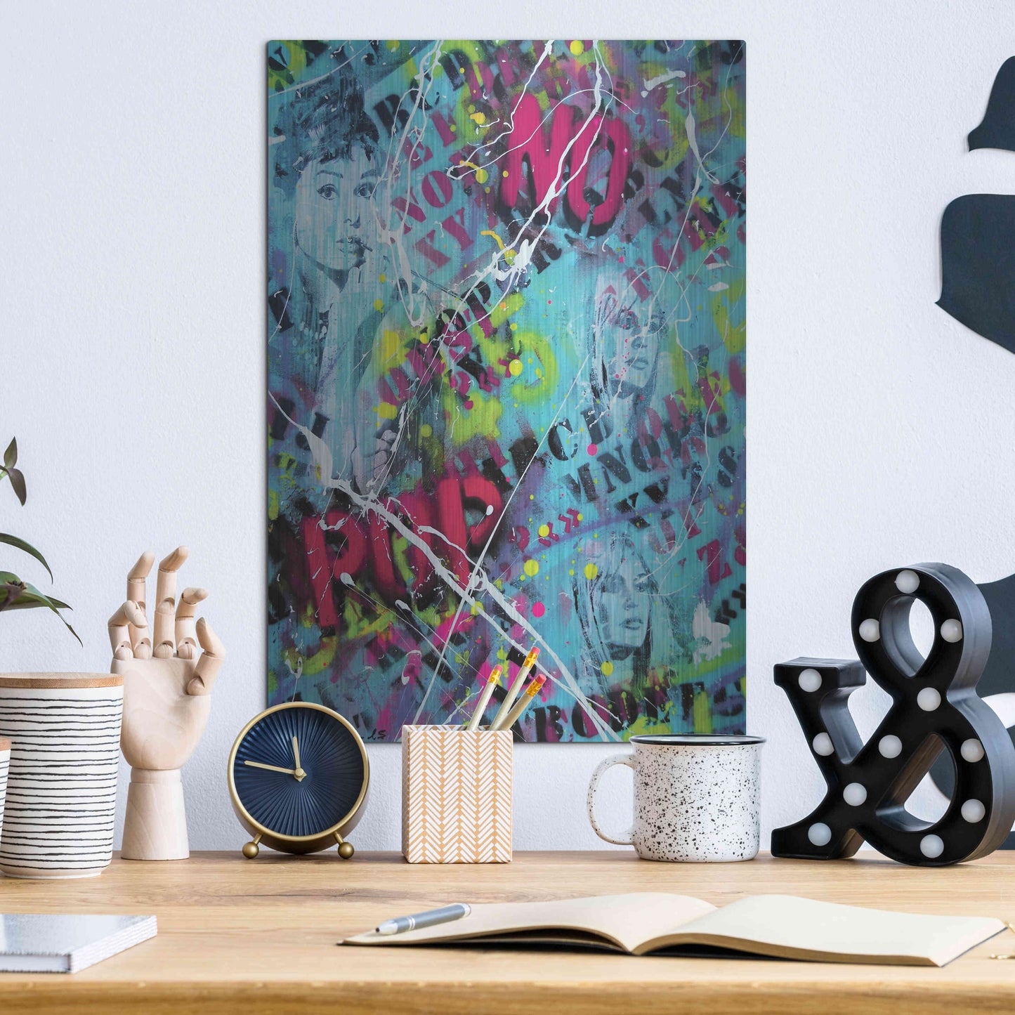 Luxe Metal Art 'Breakfast at Tiffany's' by David Drioton, Metal Wall Art,12x16