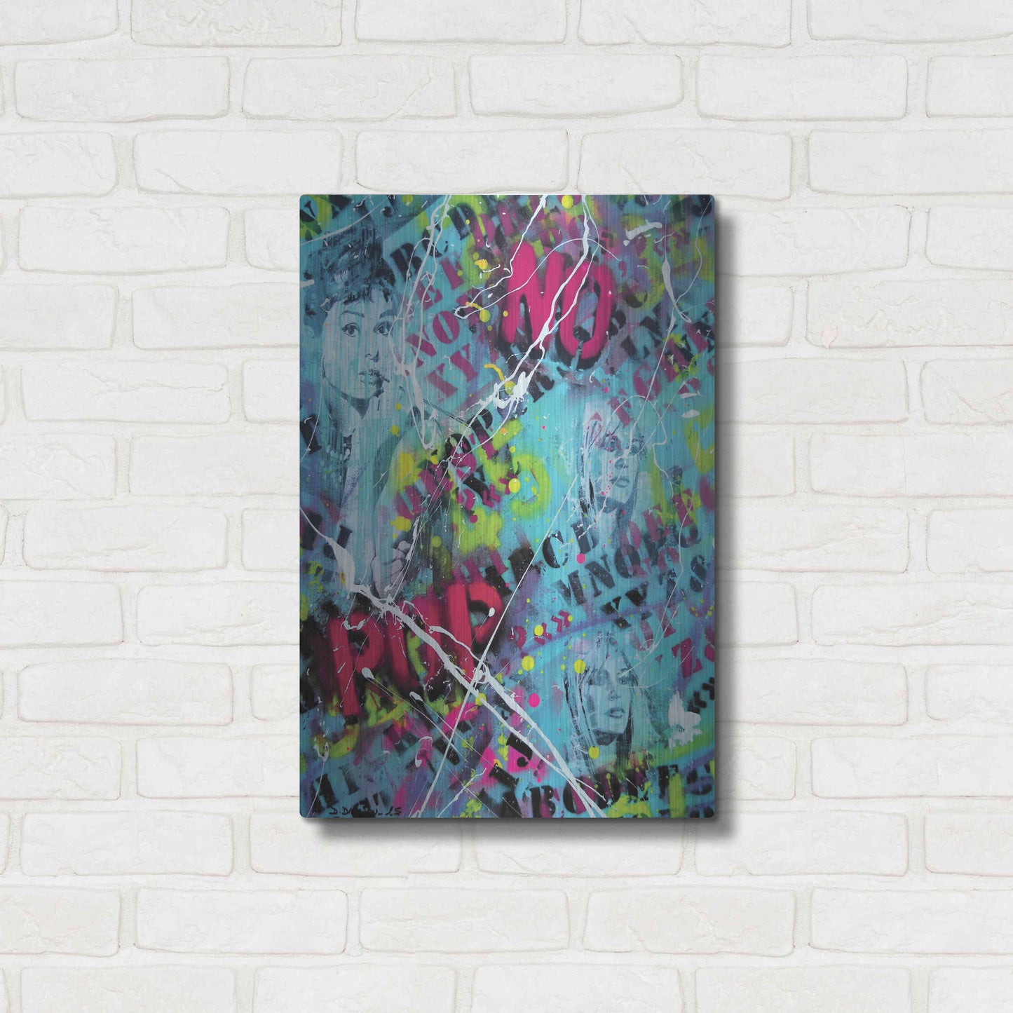 Luxe Metal Art 'Breakfast at Tiffany's' by David Drioton, Metal Wall Art,16x24