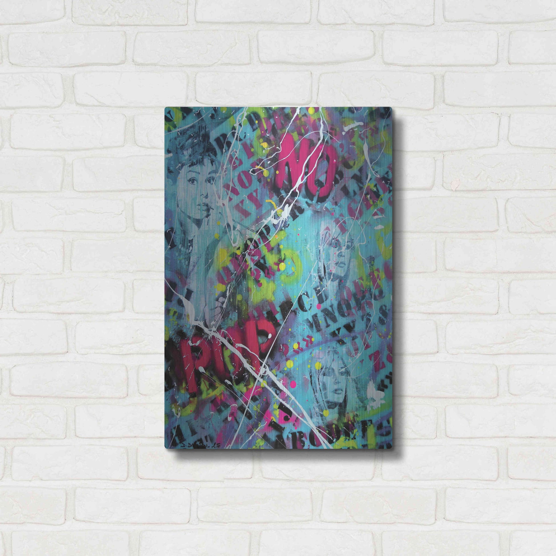 Luxe Metal Art 'Breakfast at Tiffany's' by David Drioton, Metal Wall Art,16x24