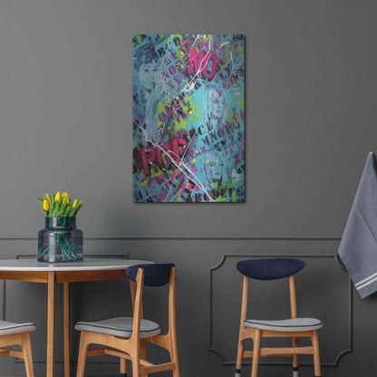 Luxe Metal Art 'Breakfast at Tiffany's' by David Drioton, Metal Wall Art,24x36