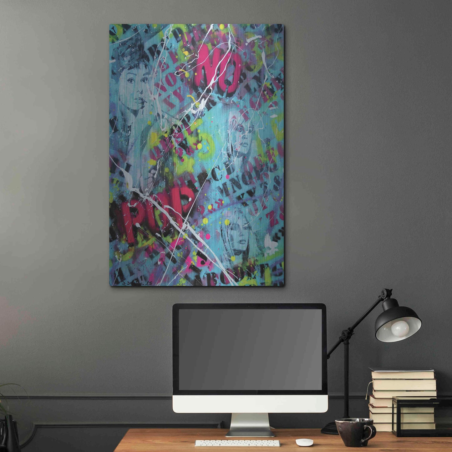 Luxe Metal Art 'Breakfast at Tiffany's' by David Drioton, Metal Wall Art,24x36