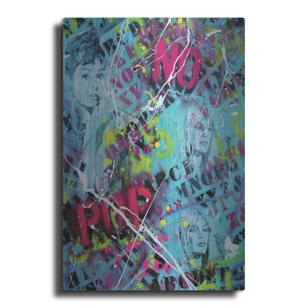 Luxe Metal Art 'Breakfast at Tiffany's' by David Drioton, Metal Wall Art