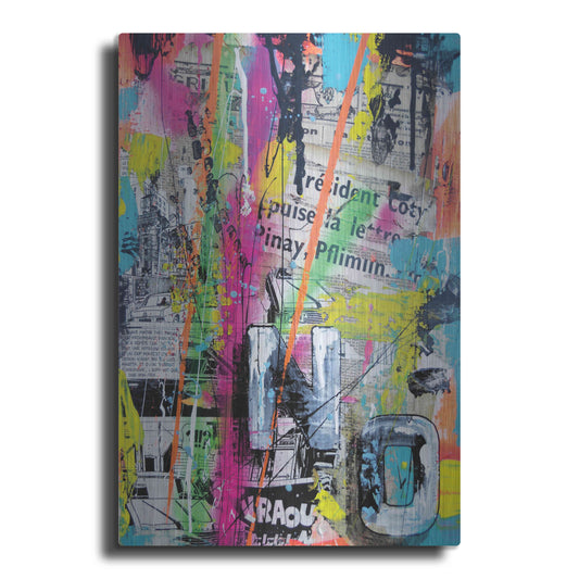 Luxe Metal Art 'Colorful Denial' by David Drioton, Metal Wall Art