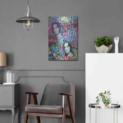 Luxe Metal Art 'Deep Eyes' by David Drioton, Metal Wall Art,16x24