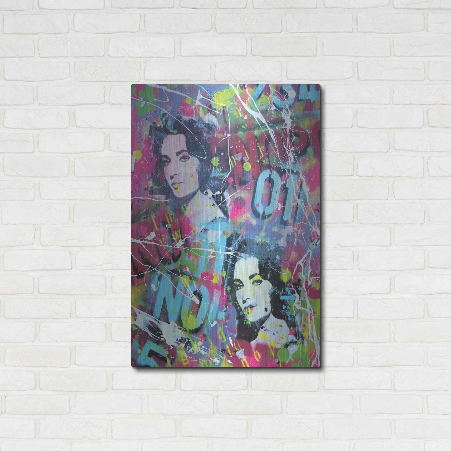 Luxe Metal Art 'Deep Eyes' by David Drioton, Metal Wall Art,24x36