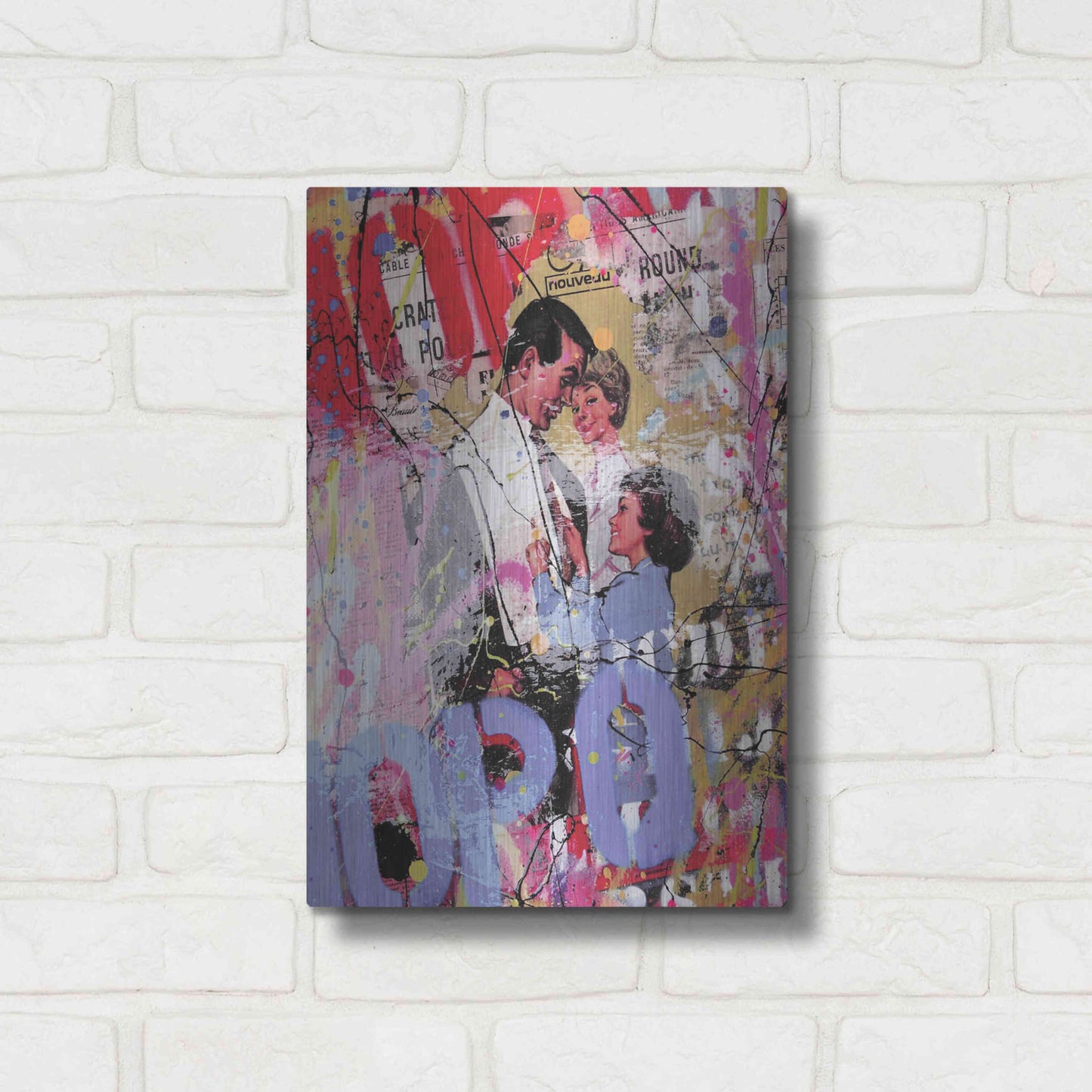 Luxe Metal Art 'Family' by David Drioton, Metal Wall Art,12x16