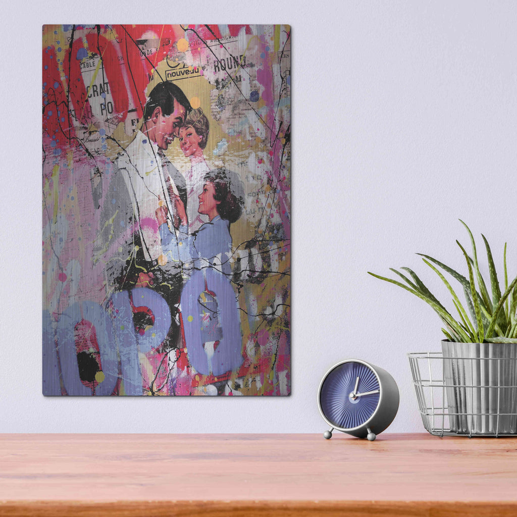 Luxe Metal Art 'Family' by David Drioton, Metal Wall Art,12x16