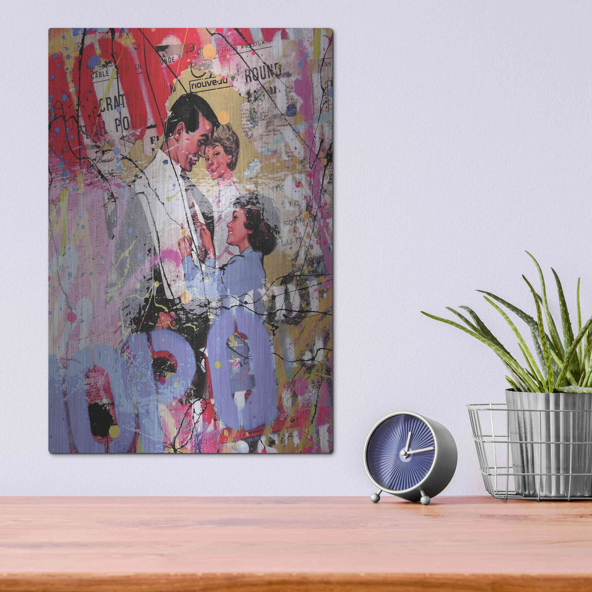 Luxe Metal Art 'Family' by David Drioton, Metal Wall Art,12x16