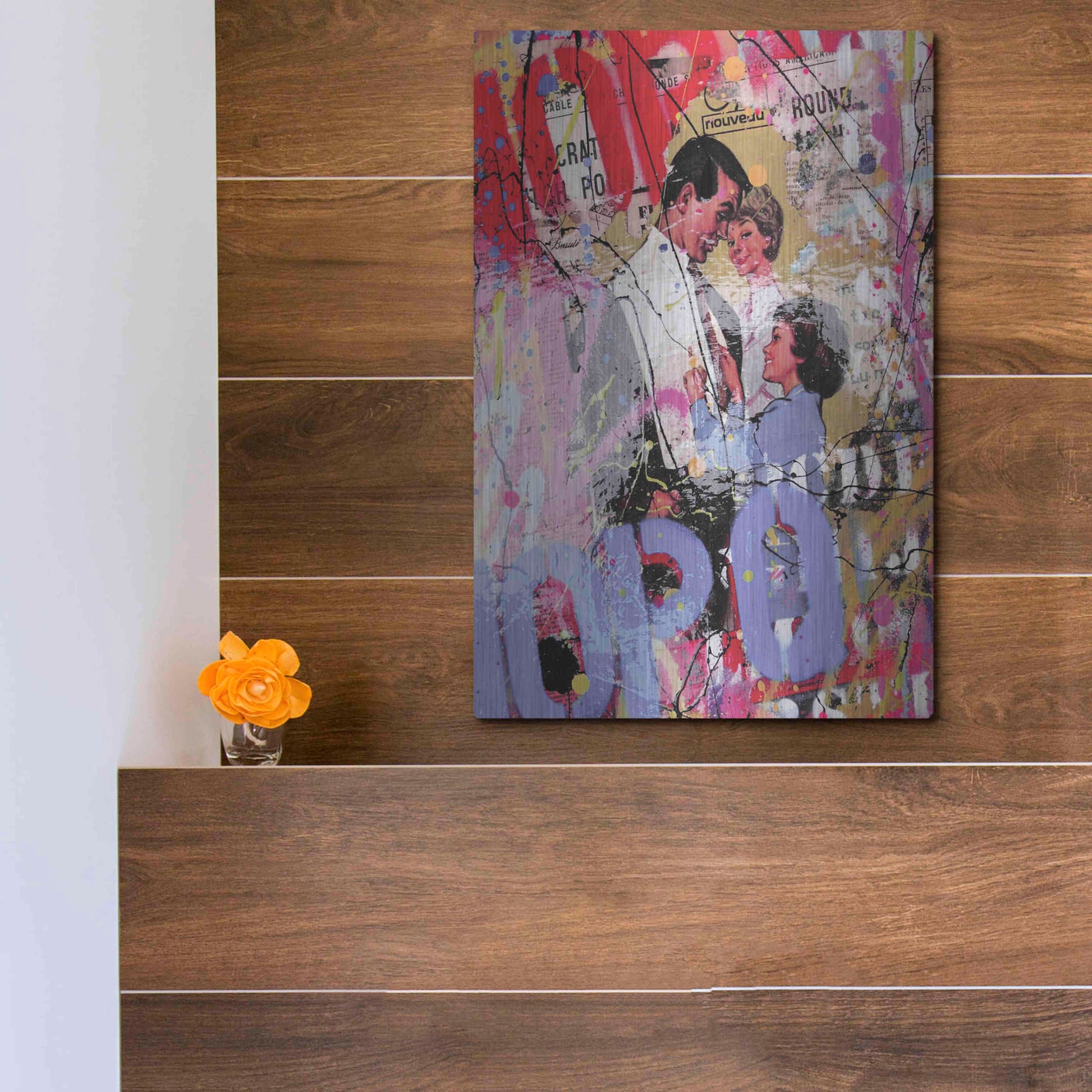 Luxe Metal Art 'Family' by David Drioton, Metal Wall Art,12x16