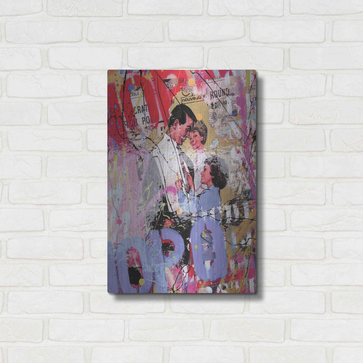 Luxe Metal Art 'Family' by David Drioton, Metal Wall Art,16x24