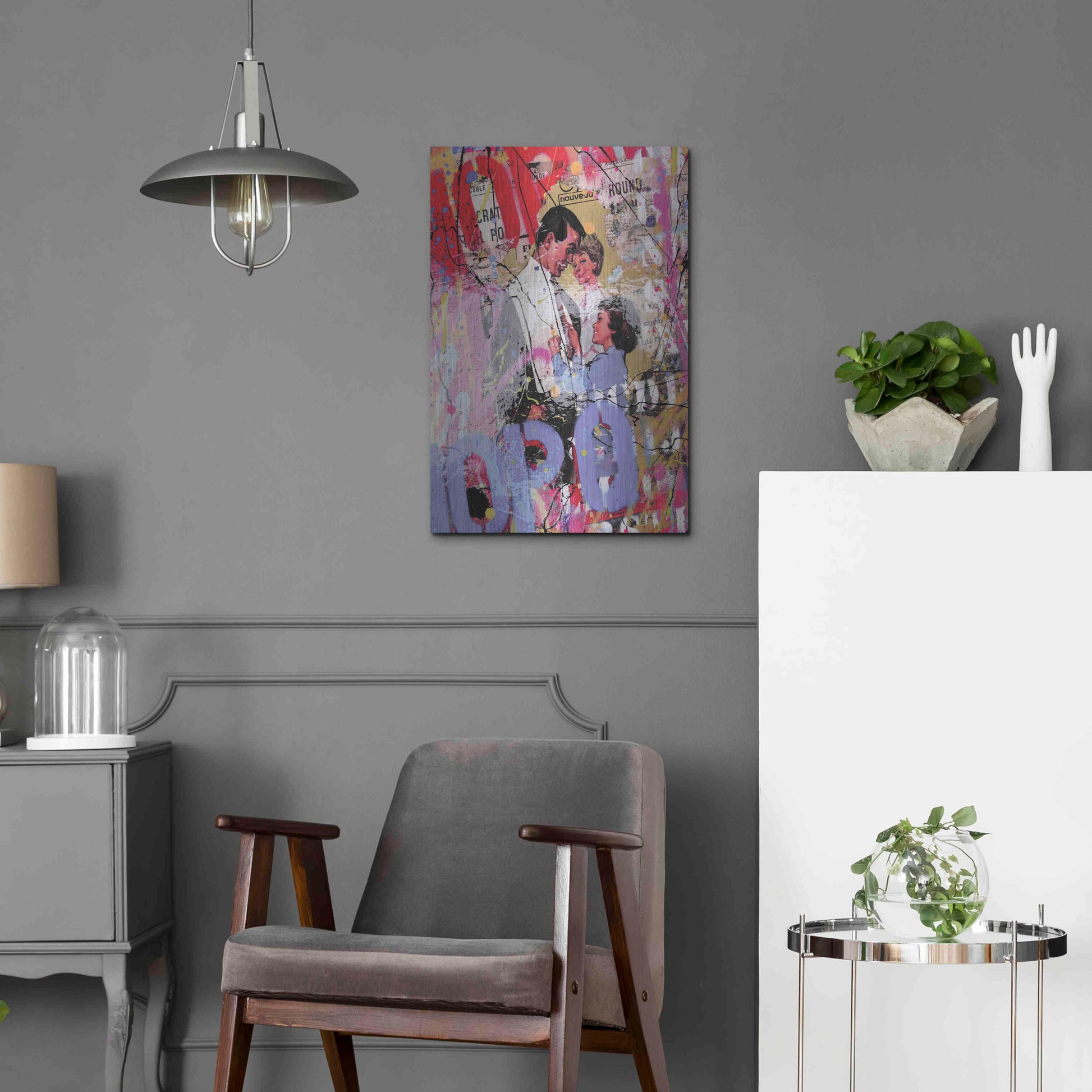 Luxe Metal Art 'Family' by David Drioton, Metal Wall Art,16x24