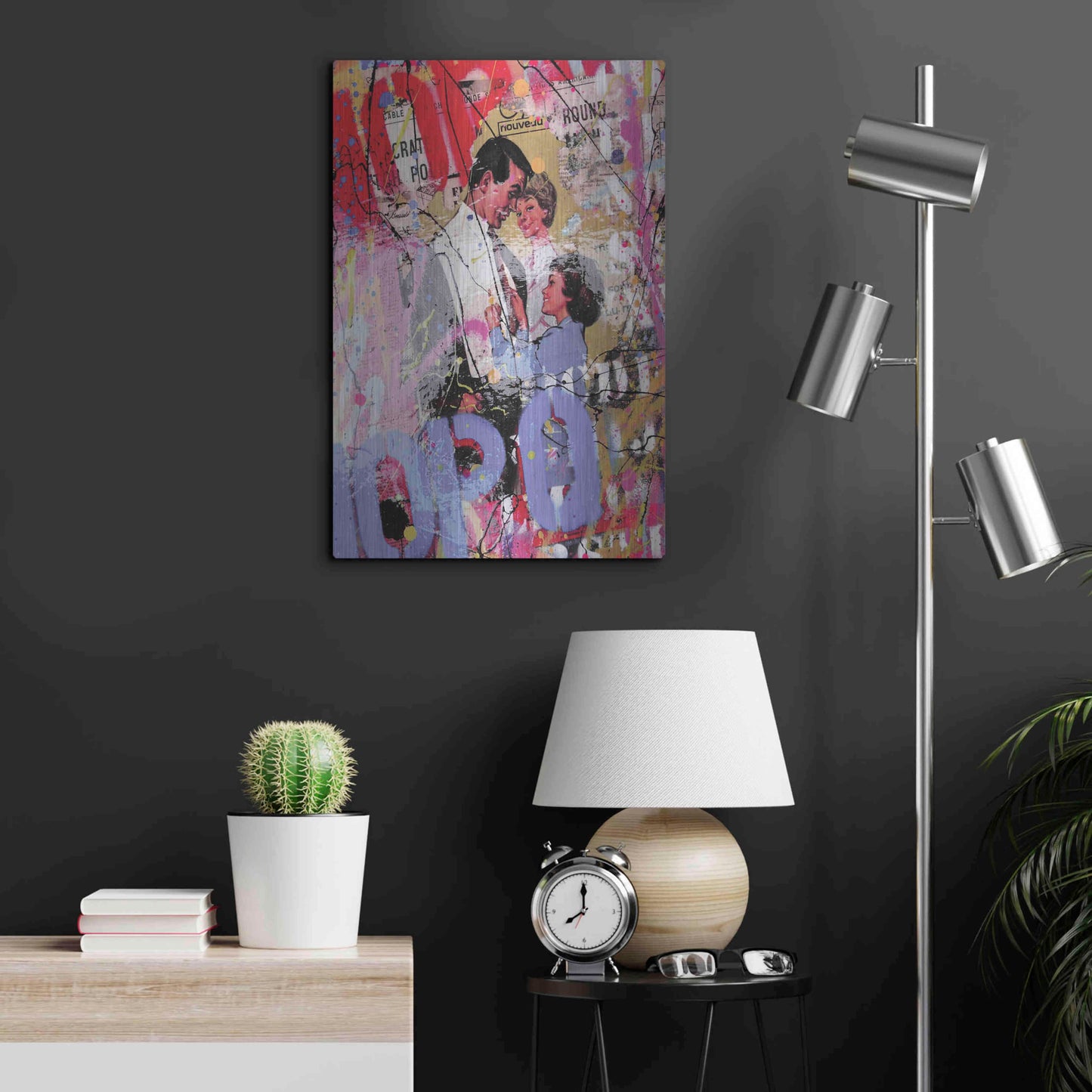 Luxe Metal Art 'Family' by David Drioton, Metal Wall Art,16x24