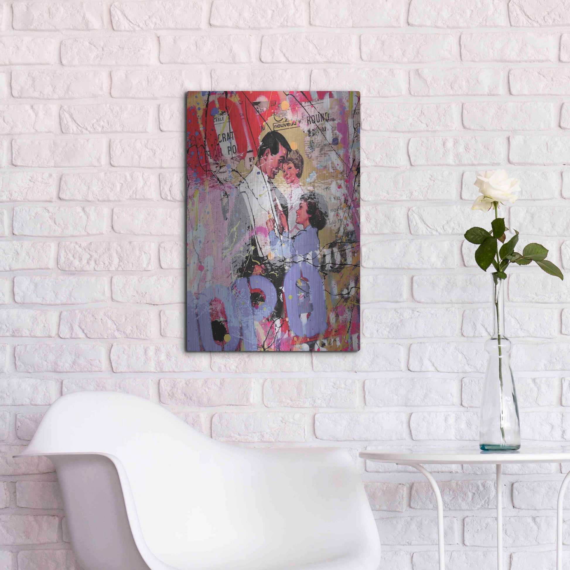 Luxe Metal Art 'Family' by David Drioton, Metal Wall Art,16x24