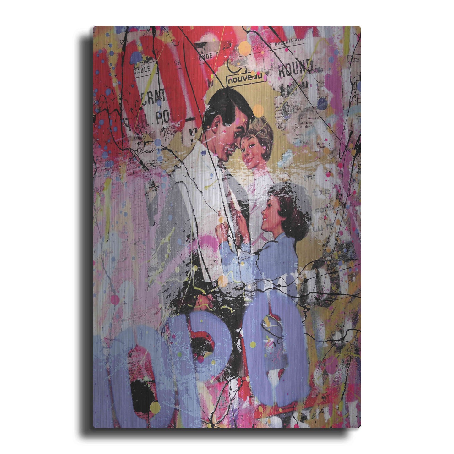 Luxe Metal Art 'Family' by David Drioton, Metal Wall Art