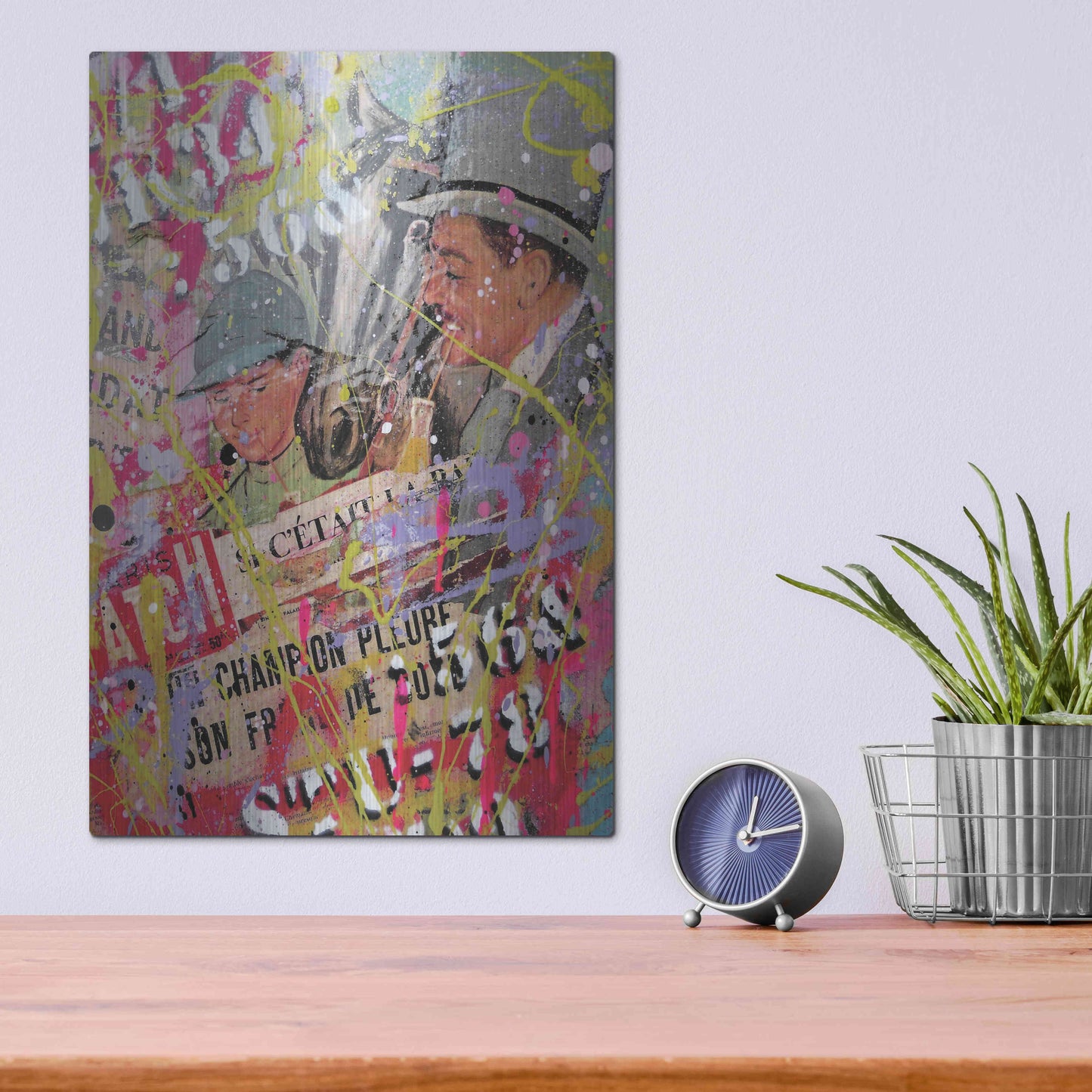 Luxe Metal Art 'Father Figure' by David Drioton, Metal Wall Art,12x16