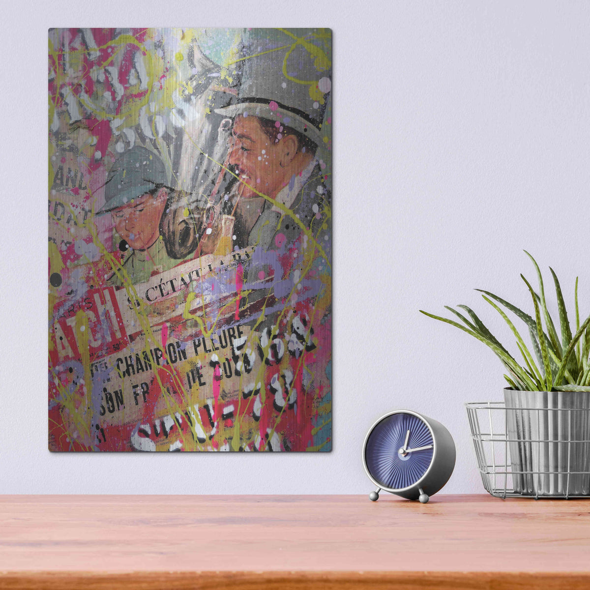 Luxe Metal Art 'Father Figure' by David Drioton, Metal Wall Art,12x16