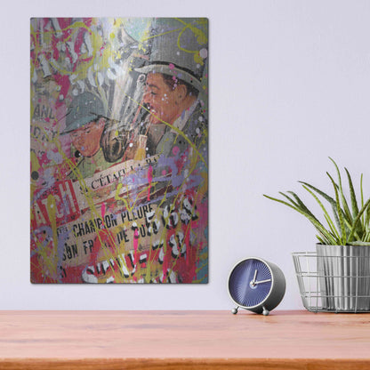 Luxe Metal Art 'Father Figure' by David Drioton, Metal Wall Art,12x16