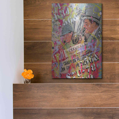 Luxe Metal Art 'Father Figure' by David Drioton, Metal Wall Art,12x16