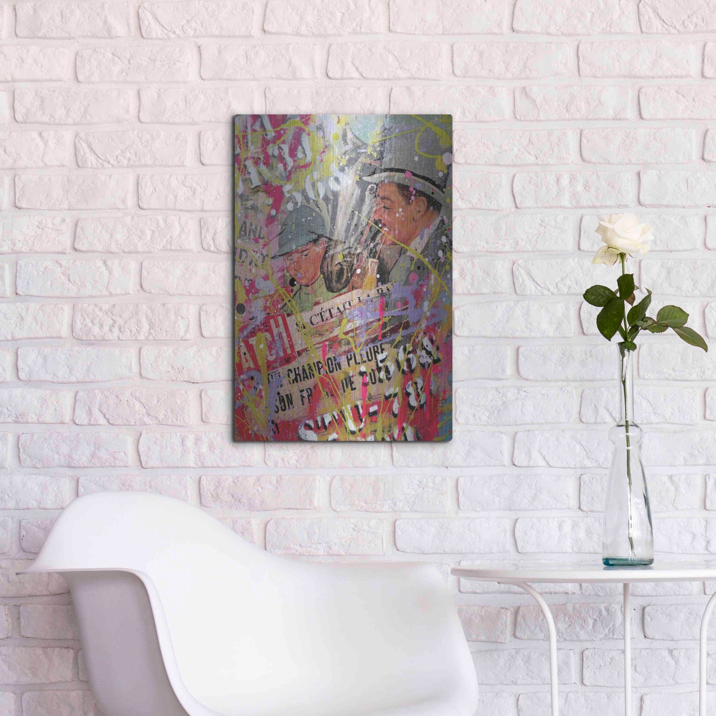 Luxe Metal Art 'Father Figure' by David Drioton, Metal Wall Art,16x24