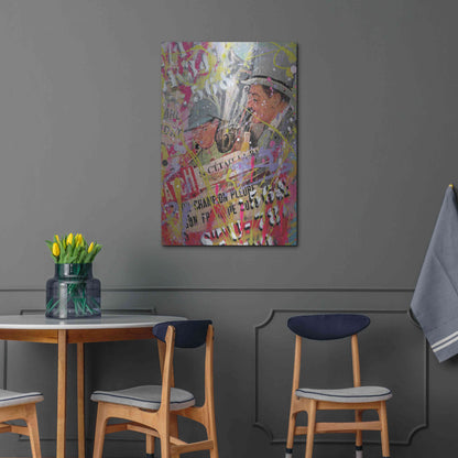 Luxe Metal Art 'Father Figure' by David Drioton, Metal Wall Art,24x36