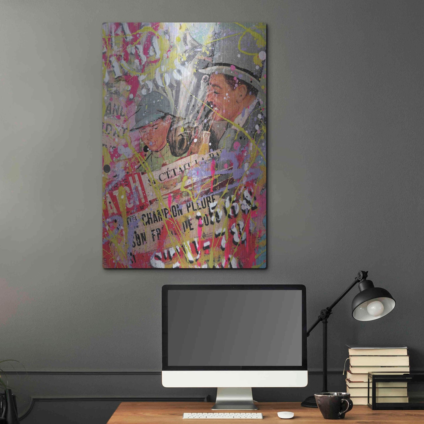 Luxe Metal Art 'Father Figure' by David Drioton, Metal Wall Art,24x36