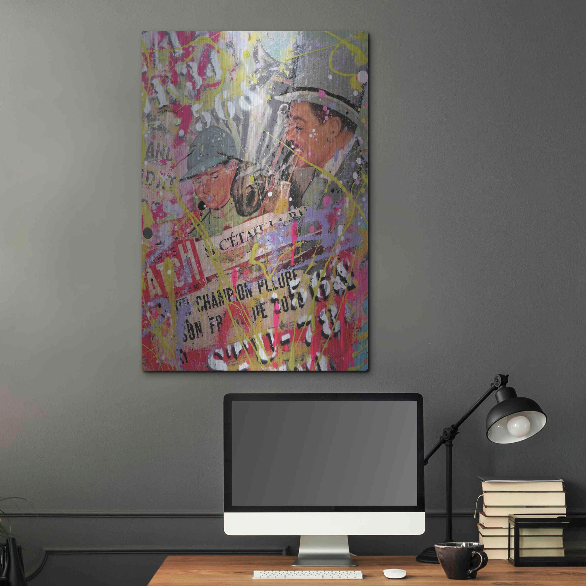 Luxe Metal Art 'Father Figure' by David Drioton, Metal Wall Art,24x36