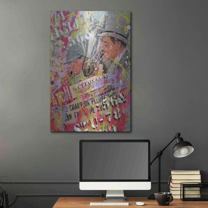 Luxe Metal Art 'Father Figure' by David Drioton, Metal Wall Art,24x36