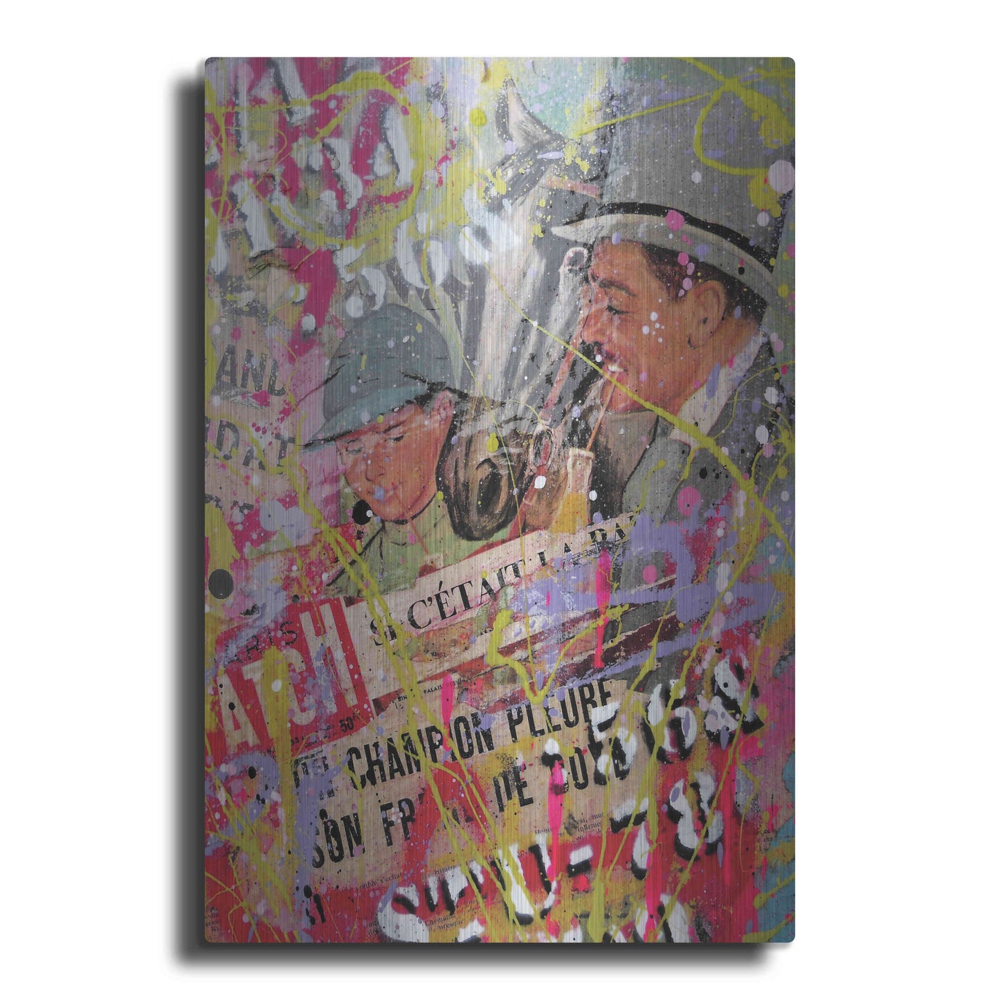 Luxe Metal Art 'Father Figure' by David Drioton, Metal Wall Art