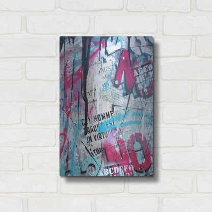 Luxe Metal Art 'Get Homme' by David Drioton, Metal Wall Art,12x16